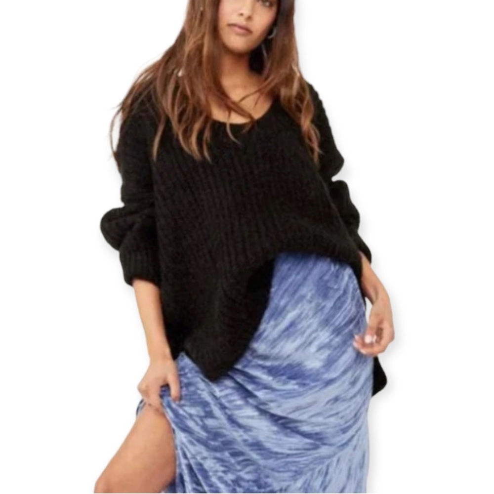 NWT FREE PEOPLE Blue Bell Scoop Neck Sweater